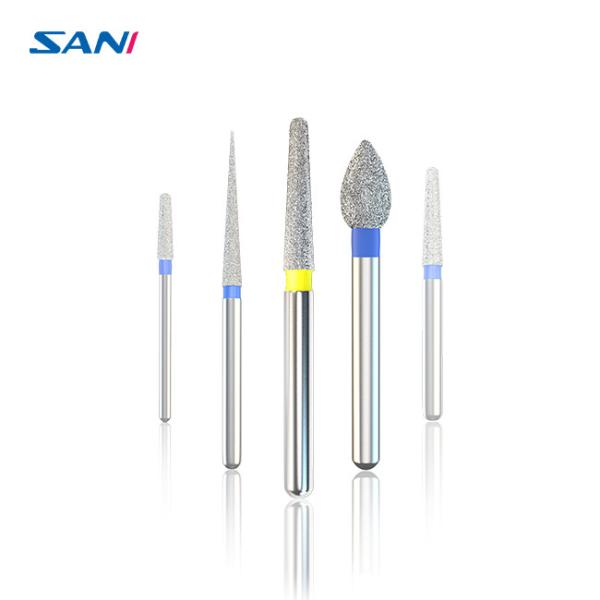 5pcs/Box de aço inoxidável FG Diamond Burs For High Speed dental Handpiece
