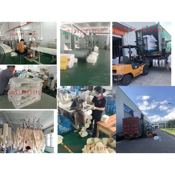 Ткань фильтра стеклоткани полиэстера, акриловая сумка пылевого фильтра Aramid