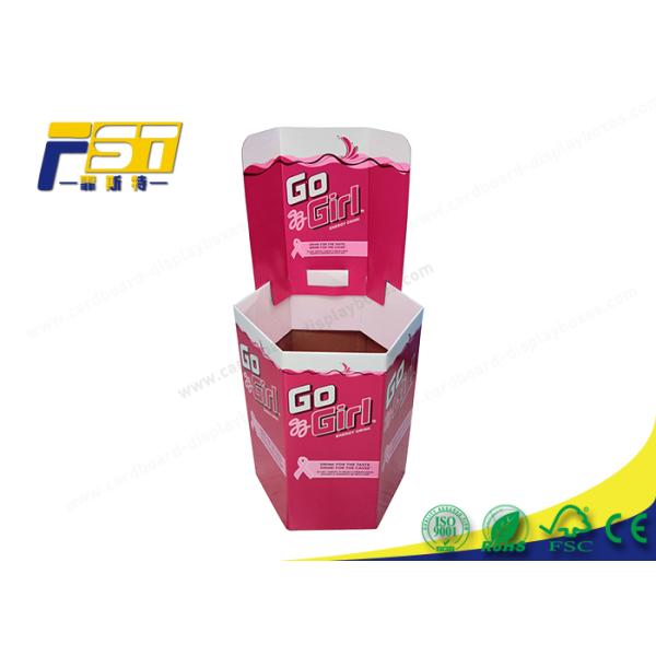 Пол ХЛОПАЕТ ВВЕРХ реклама выставочной витрины ящиков сброса картона изготовленная на заказ для супермаркета