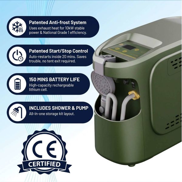 Leak Proof Camping Gas Water Heater Gas Camping Shower For Winter