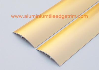 Sand Gold Metal Aluminium Floor Trim For Doorway Threshold , Floor Tile Edging