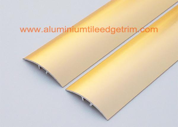 Sand Gold Metal Aluminium Floor Trim For Doorway Threshold , Floor Tile Edging