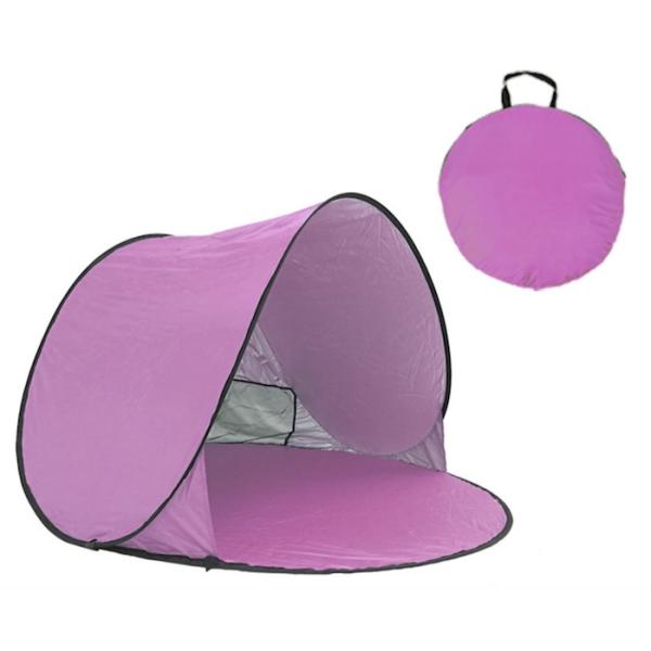 150*150*90CM Outdoor Waterproof Pop Up Canopy Tent Sunproof Silver Coated 190T Polyester Automatic Beach Shelter