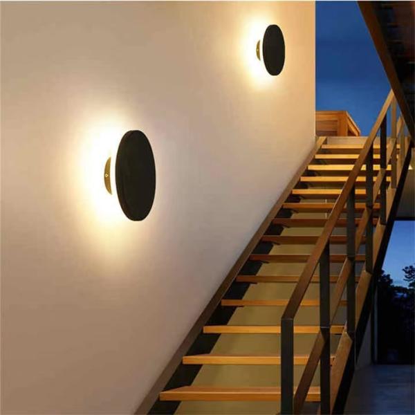 15000 Hours Working Time Round LED Wall Light for Bedroom and Living Room Decoration