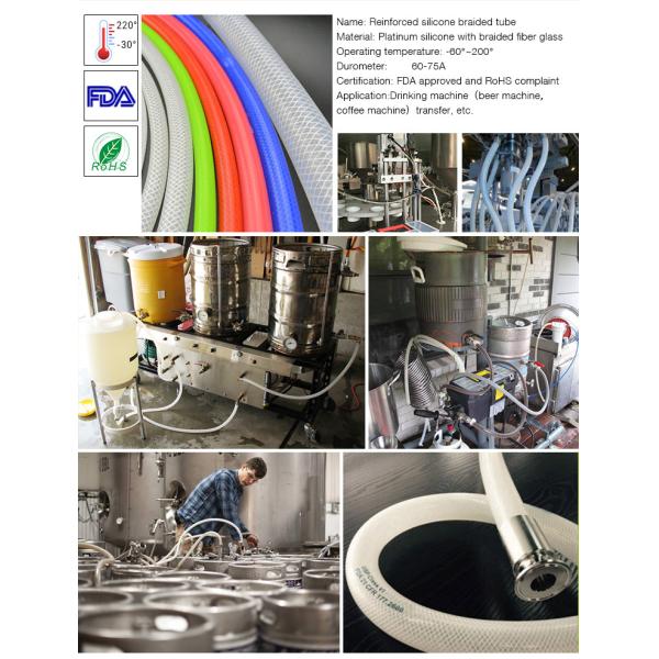 Трубопровод силикона зубчика устойчивый 4 заплетенный Плы, шланг стального провода усиленный