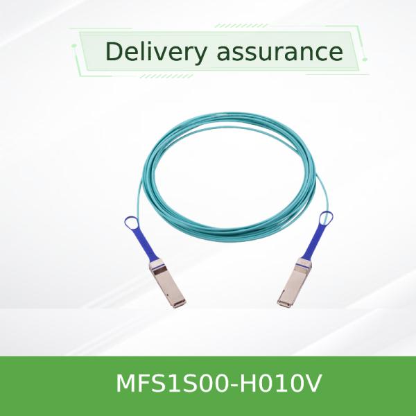 Cable Mellanox de alta velocidad de datos QSFP56, cable óptico activo AOC Mellanox MFS1S00-H010V, cables Mellanox Infiniband