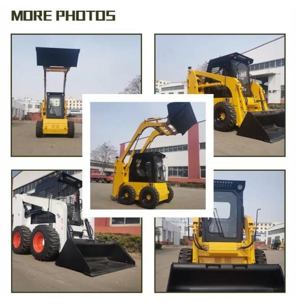 700KG затяжелитель колеса затяжелителя 37kw кормила скида номинальной нагрузки JC45 мини с емкостью ведра 0.4M3