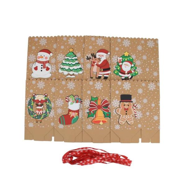 Custom Kraft Paper Gift Bags for Christmas Eco-Friendly Durable