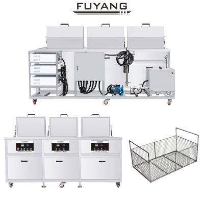 Multi Tank Ultrasonic Cleaner Washer SUS304 108L With Rinsing / Filter / Dryer