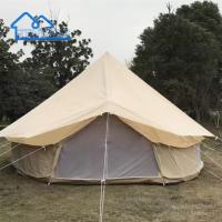 Tienda de campamento al aire libre Tienda impermeable de algodón de lona Tienda de lujo con campana