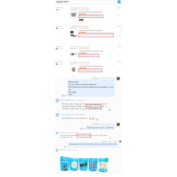 Сплетенная PP упаковка корма для домашних животных кладет замок в мешки застежка-молнии годного для повторного использования материала для холить кормы котов