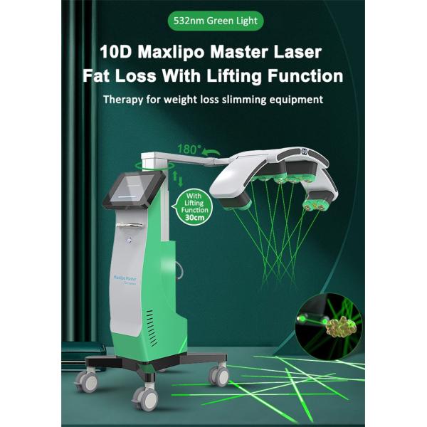 10d Emerald Laser Machine Therapy Non Invasive Fat Loss 635nm 532nm Slimming
