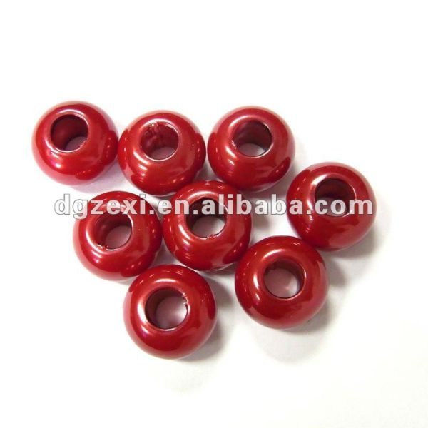 China High Quality Large Hole Plastic Pearl Beads