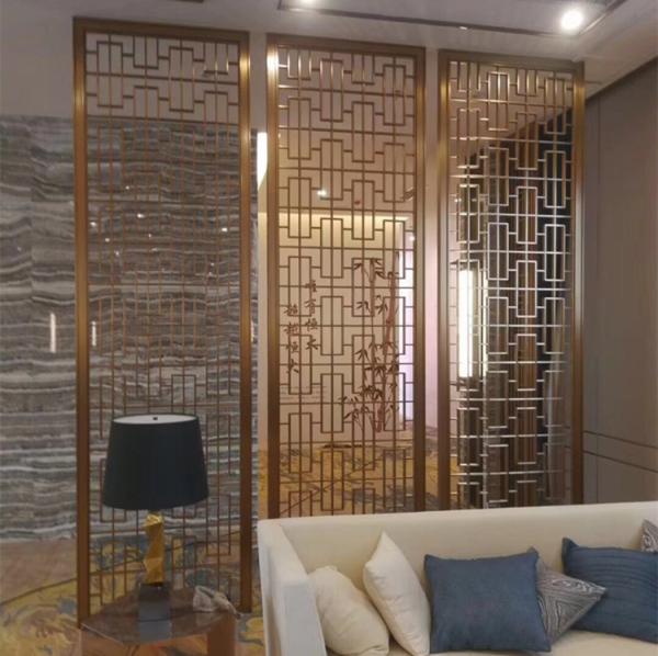 Plain Weave Stainless Steel Partition Perforated Indoor Divider Screen