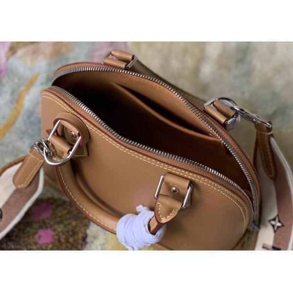 M57540 Water Ripple Alma BB Genunie leather Shell Shape Handbag