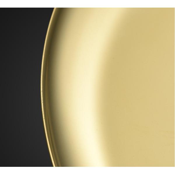 Rustproof Gold 10x10cm Metal Jewelry Tray Mirror Polishing