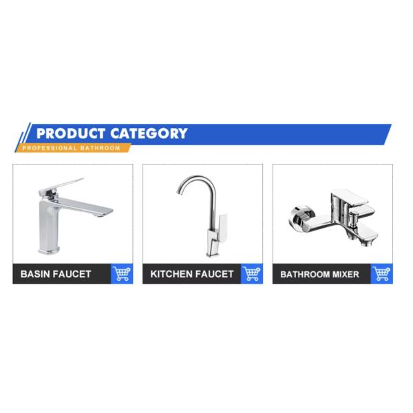 High Performance Chrome Faucet Handle Deck Mounted For Bathrooms