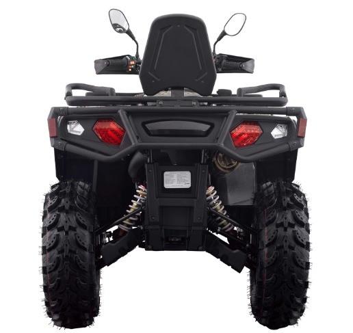 Potência máxima 28.8KW/6000RPM Hisun CVT ATV 750cc com L*W*H 2330mm*1280mm*1455mm Dimensões