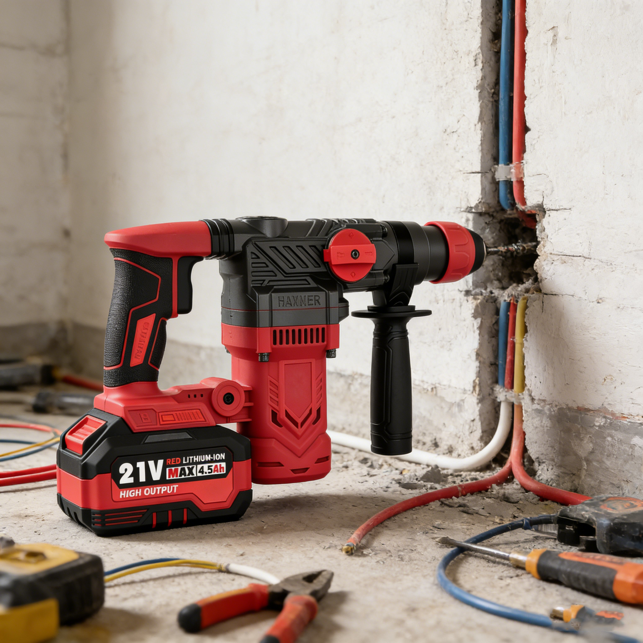 WII-DC28A Professional Heavy Duty Cordless Lithium-Ion Rotary Hammer for Demolition