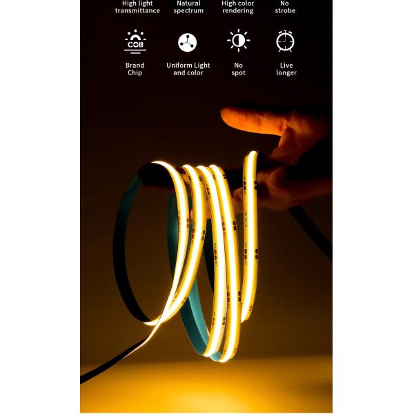 Дистанционное управление COB LED Flex Strip Light с рейтингом IP66 и цветовой температурой 4000K