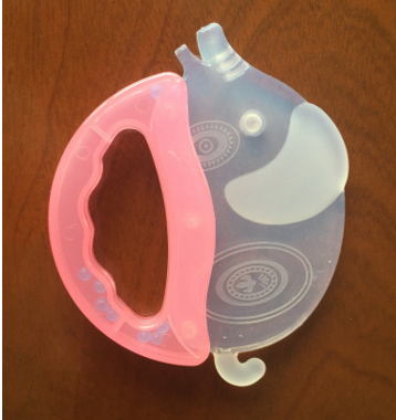 Pig Shaped Silicone Baby Teethers BPA Free Food Grade Animal Customized Bruxism Tool