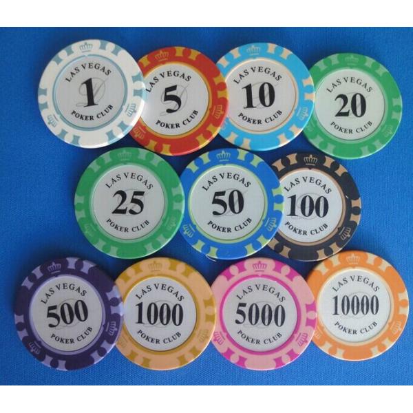 Gambling Game Ceramic Clay Poker Chip Set Casino Royale Poker Chips Custom Printing