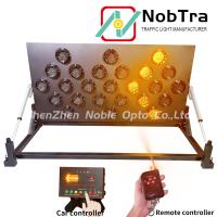 Tabla de flechas LED con visibilidad de 500 metros con energía solar para asistencia de emergencia en la carretera