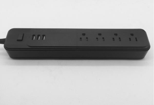 US Smart socket with 3USB switch smart charging socket extension seat 4 digit Jack