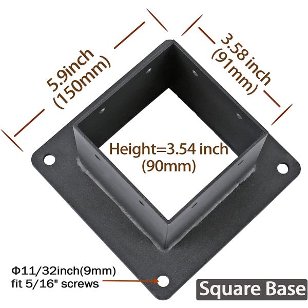 Enhance Your Outdoor Area with Nonstandard Wood Deck Fence Post Base Pergola Brackets