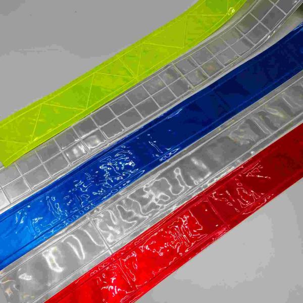 Изготовленная на заказ высокая видимость шьет на голубой ленте PVC отражательной для дорожного знака ленты безопасности одежды