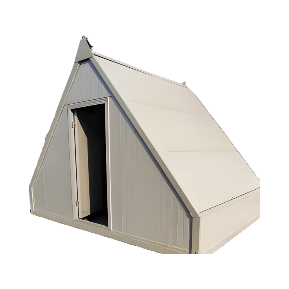 Waterproof Triangle House Steel Structure Container and Villa Featuring Sandwich Panel for Office Shop and Home Use