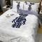 100% Polyester White Bedding Set for Wedding Luxury Bedspreads and Sheets Collections