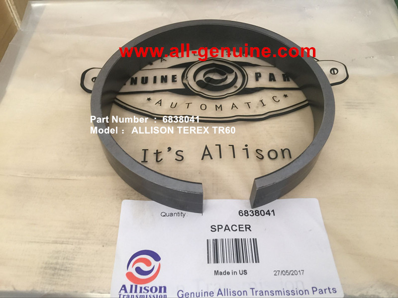 ALLISON TRANSMISSION 6838041 SPACER  TEREX TR35A 3305F 3305G 3305K 3305B RTD GENUINE PARTS