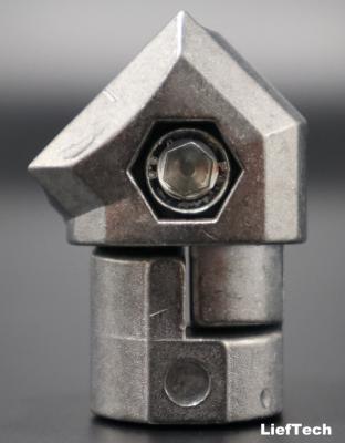 Alumínio 45 Graus Tubo Joint Fitting Quadro Industrial 0,052kg / pcs