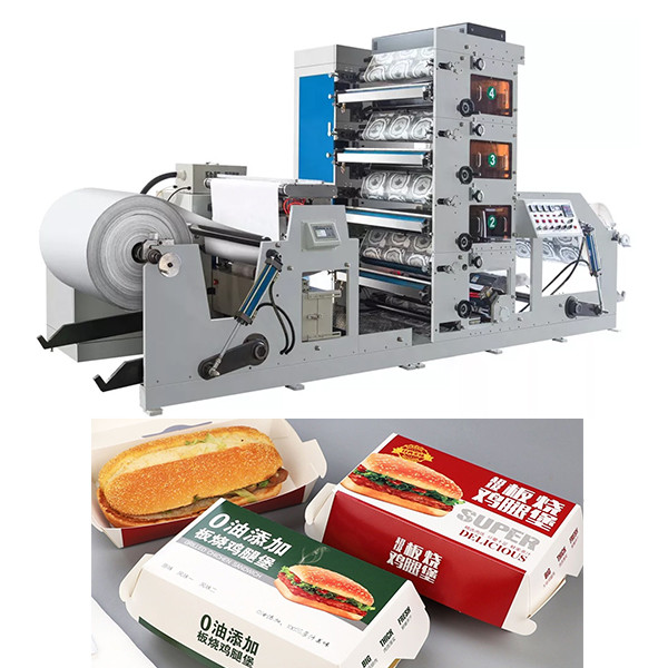 печатная машина цвета печатной машины 6 flexo коробки бумажной коробки 850mm 60m/min kraft