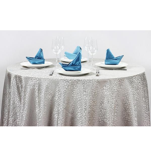 100% Polyester Hotel Dinning Wedding Table Linens Logo Print