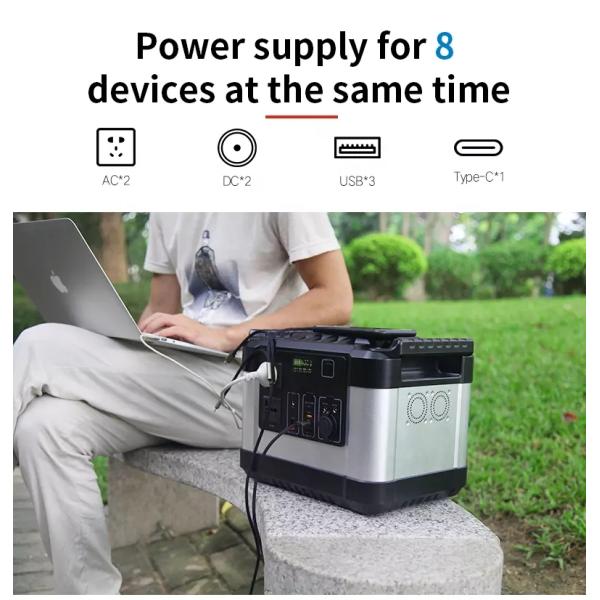 200-240V 1000W Solar Generator Battery Charger 300000mAh Outdoor Energy 1100wh