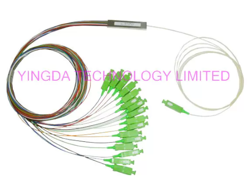 70/30 Unbalanced Fiber Optic PLC Splitter Single Mode SC APC G657A1 1x9 PLC Splitter