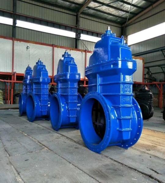 GGG50 Material DIN Worm Gear Gate Valve For Water Industrial Usage