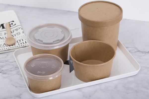 Food grade leakproof customized disposable paper soup cup soup bowl