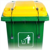 Stainless Steel Wire Rope Trash Can Lid Lock Metal Universal Lid Lock For Outdoor Garbage Cans