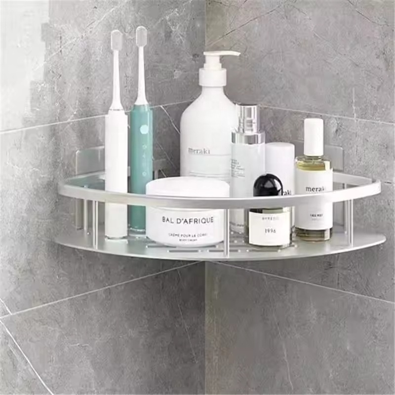 Factory Wholesale Wall Mounted Aluminum Shelves Floating Storage Rack for Bathroom Kitchen