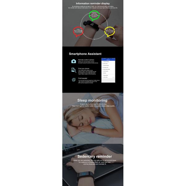 добавочный умный спорт водоустойчивое Reloj Inteligente 160 MAh дозора 115 браслет NFC 115 положительных величин подгонял