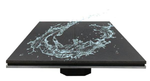 Aluminum Interactive LED Dance Floor 1000nits AC110V P2.976 For Wedding Party