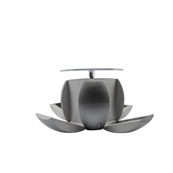 Apple shaped solar turntable display, can work indoors.
