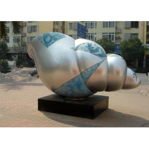 Conch Design Contemporary Metal Garden Sculptures Excellent Corrosion Resistance