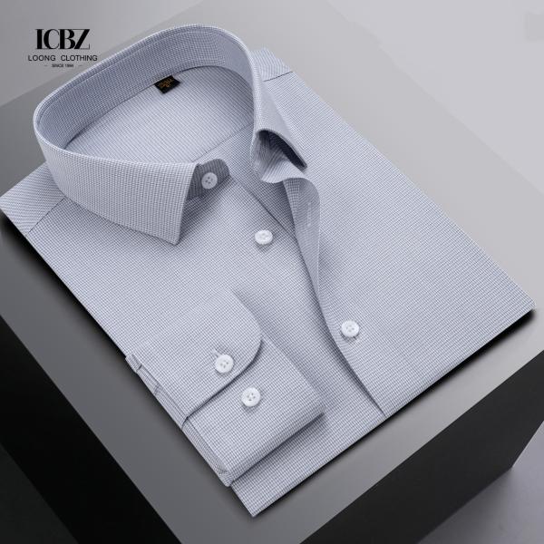Método de Tecelagem Tricotada Escritório gótico masculino Usar camisa de vestido de poliéster camisa de calça