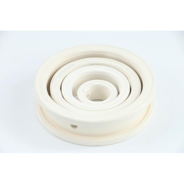 White Rubber NBR Valve Seat Long Lifespan Tongue - And - Groove Seat Design