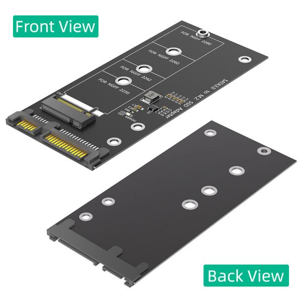 M.2 NGFF к SATA Адаптерная карта B Key/B & M Key SSD Конвертер NGFF M2 к 2,5 дюймовым драйверам SATA III