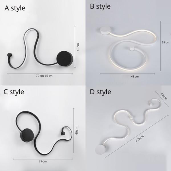 Retro Wall Lamps Bedroom Study Living Balcony Acrylic Lights Home Deco In White Black Iron Sconce Led Lights (WH-VR-11)